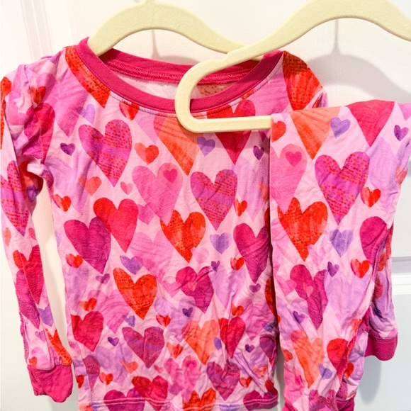 Little Sleepies Pink Hearts and Crafts Pajamas - Size 4T 💕 - Picture 2 of 4